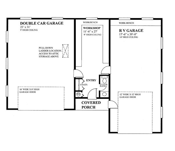 House Blueprint - Country Floor Plan - Main Floor Plan #118-138