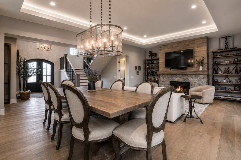 Home Plan - Interior - Dining Room for Craftsman House Plan #928-321 - 4 bed, 6.5 bath