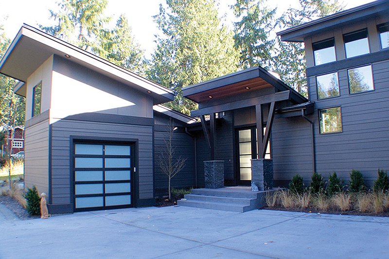 Dream House Plan - Exterior - Front Elevation 5 for Contemporary House Plan #132-563 - 3 bed, 3 bath