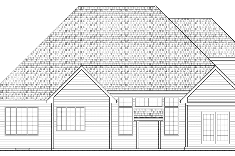 Home Plan - Exterior - Rear Elevation for Classical House Plan #328-412 - 4 bed, 3 bath