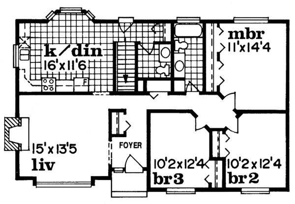 Dream House Plan - Ranch Floor Plan - Main Floor Plan #47-925