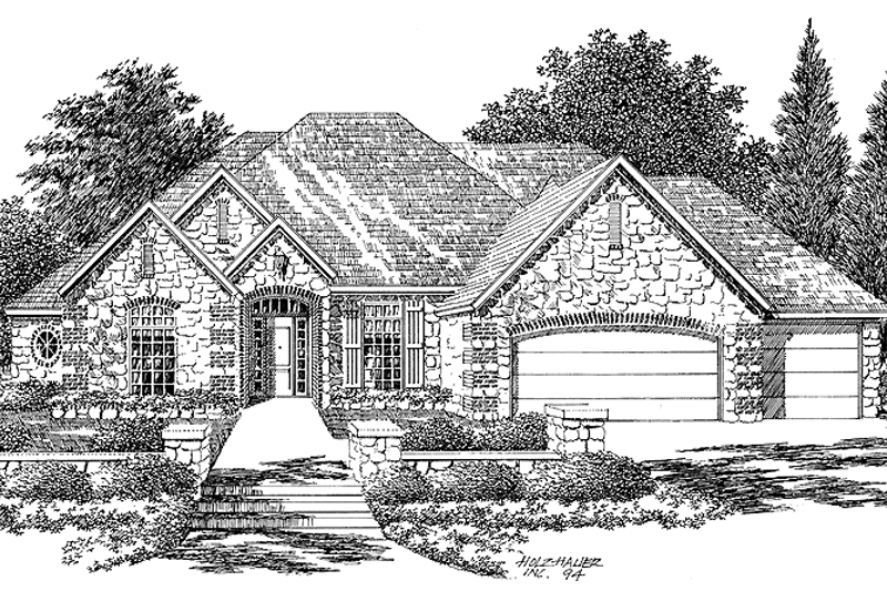 Dream House Plan - Country Exterior - Front Elevation Plan #310-1102