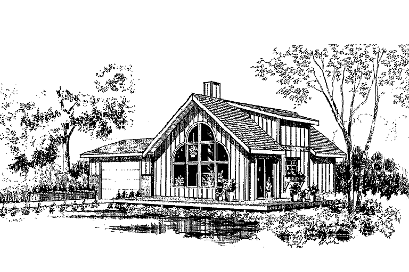 Dream House Plan - Exterior - Front Elevation 3 for Craftsman House Plan #60-905 - 3 bed, 2 bath