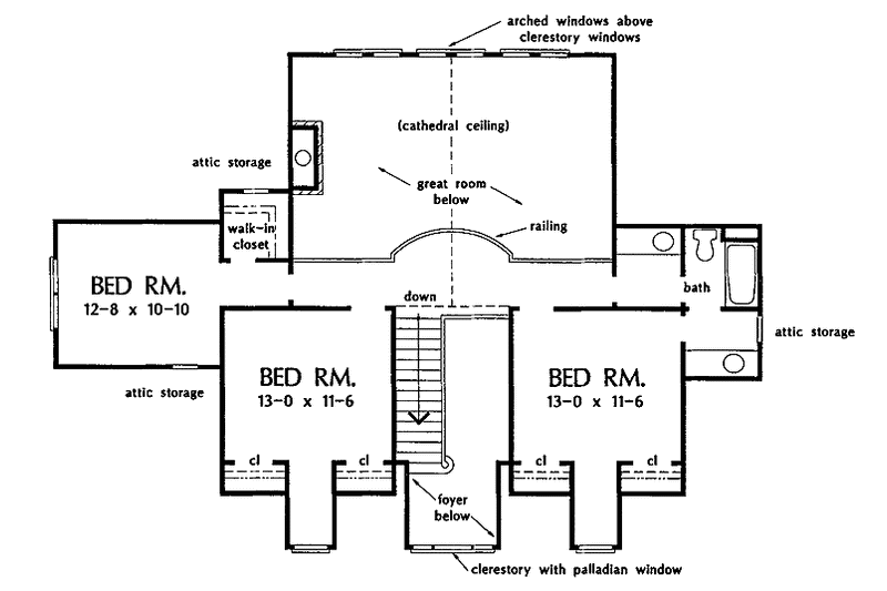 Dream House Plan - Floor Plan - Upper Floor for Country House Plan #929-171 - 5 bed, 3.5 bath