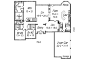 European Style House Plan - 5 Beds 2.5 Baths 3794 Sq/Ft Plan #329-309 