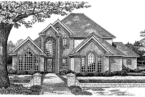 Home Plan - Exterior - Front Elevation for Traditional House Plan #310-1165 - 4 bed, 2.5 bath
