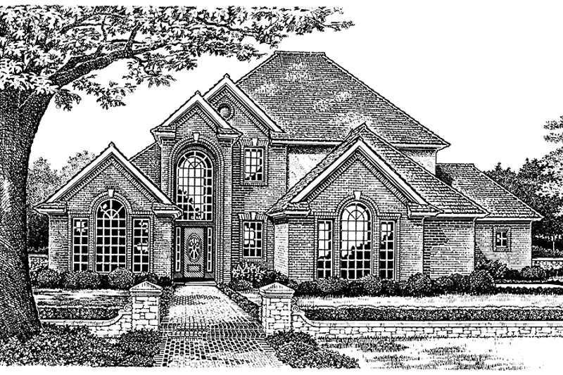 Dream House Plan - Traditional Exterior - Front Elevation Plan #310-1165