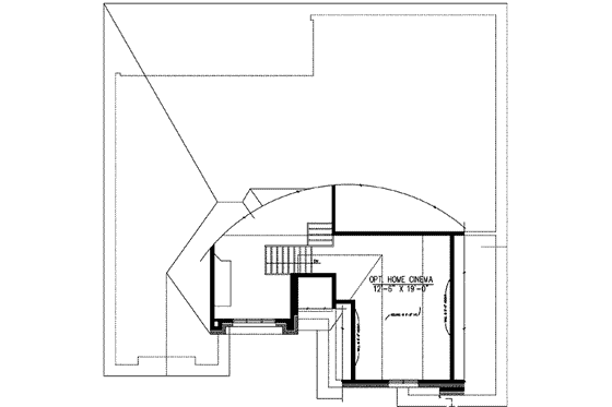 Floor Plan - Other Floor for European House Plan #138-168 - 2 bed, 1.5 bath