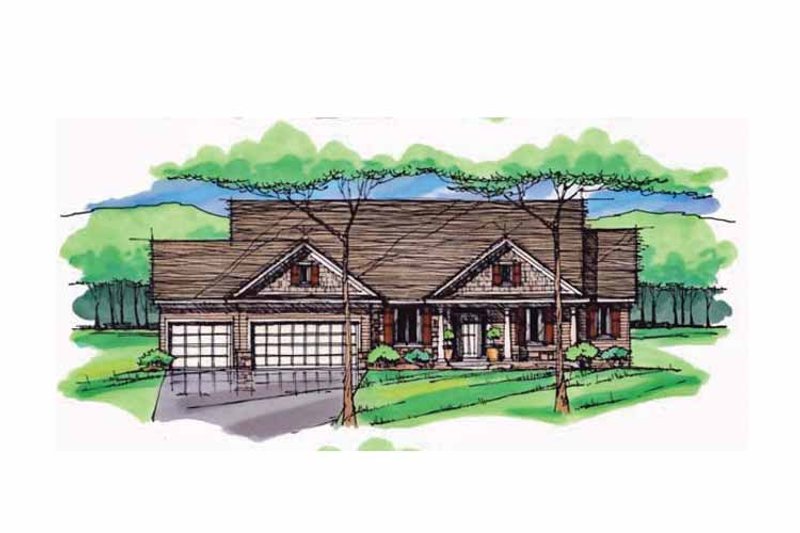 Home Plan - Exterior - Front Elevation 4 for Craftsman House Plan #51-982 - 3 bed, 2.5 bath