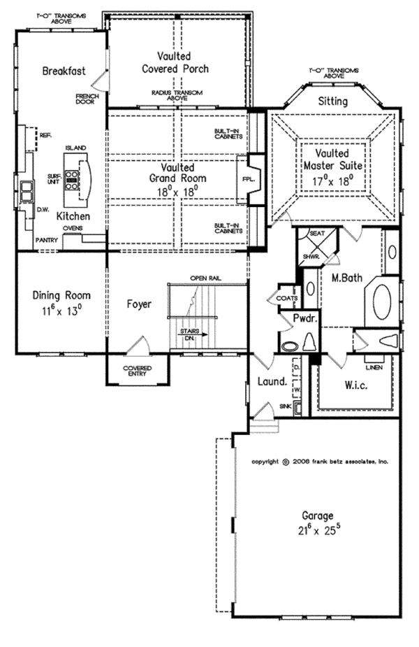 Architectural House Design - Tudor Floor Plan - Main Floor Plan #927-433