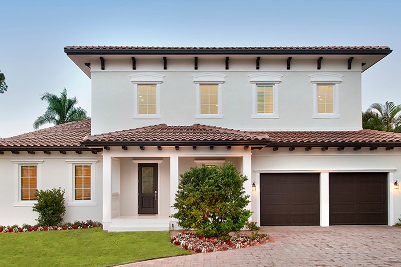 Home Plan - Exterior - Front Elevation 3 for Mediterranean House Plan #1017-159 - 4 bed, 4.5 bath