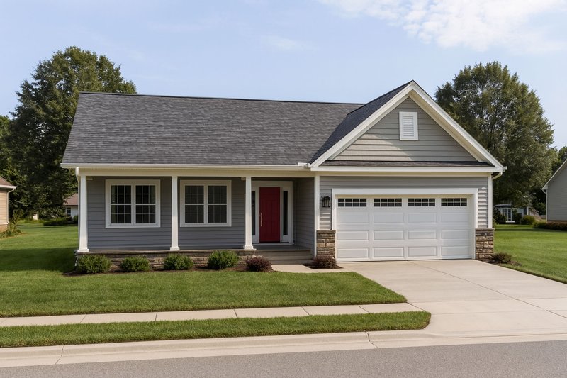 Home Plan - Ranch Exterior - Front Elevation Plan #20-2271