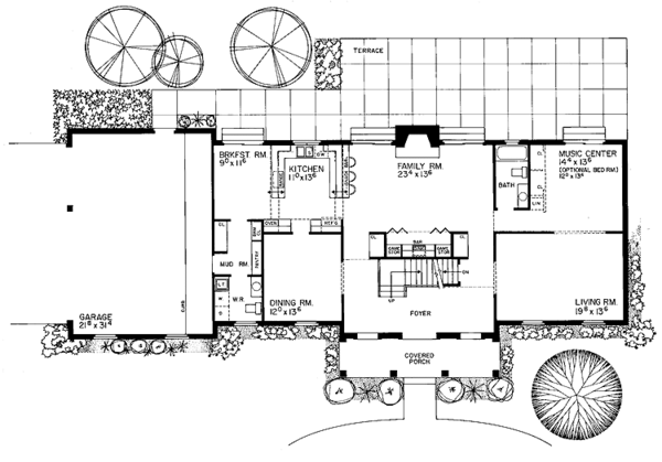 Dream House Plan - Classical Floor Plan - Main Floor Plan #72-687
