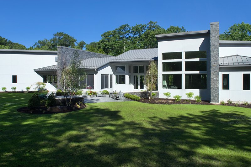 Architectural House Design - Exterior - Rear Elevation 1 for Contemporary House Plan #928-255 - 4 bed, 4.5 bath
