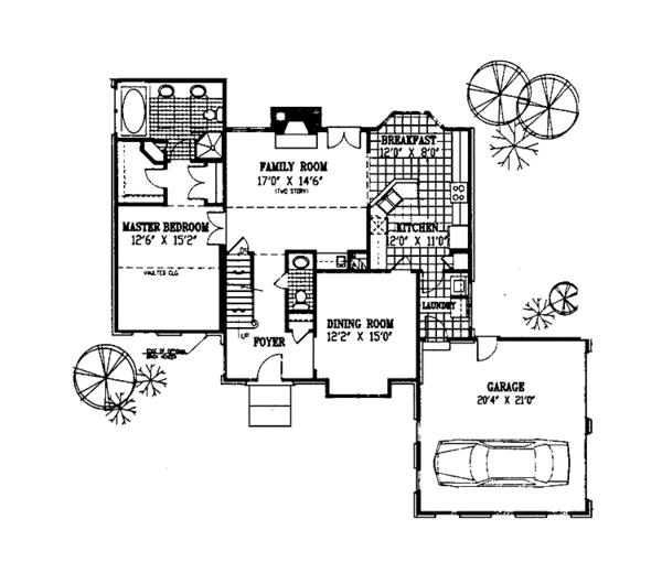 Architectural House Design - Country Floor Plan - Main Floor Plan #953-64