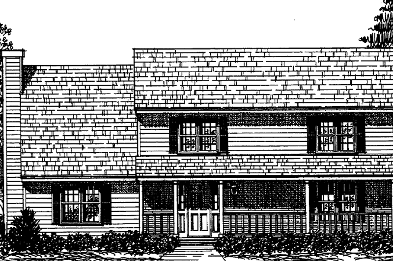Home Plan - Country Exterior - Front Elevation Plan #30-280