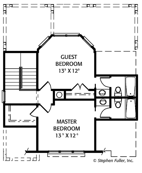 Home Plan - Tudor Floor Plan - Upper Floor Plan #429-316