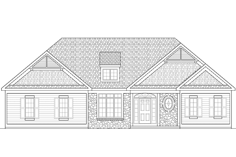 Dream House Plan - Craftsman Exterior - Front Elevation Plan #328-381