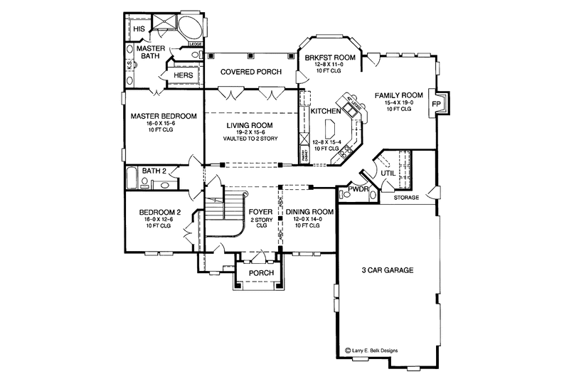 Dream House Plan - Floor Plan - Main Floor for Country House Plan #952-262 - 4 bed, 3.5 bath