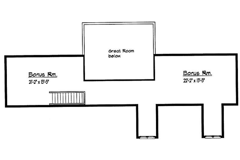 Dream House Plan - Floor Plan - Other Floor for Ranch House Plan #1051-11 - 3 bed, 2.5 bath