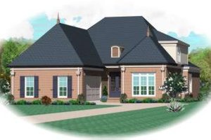 Colonial Exterior - Front Elevation Plan #81-1526