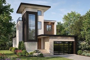 House Plan Design - Exterior - Front Elevation for Modern House Plan #1083-31 - 3 bed, 4.5 bath