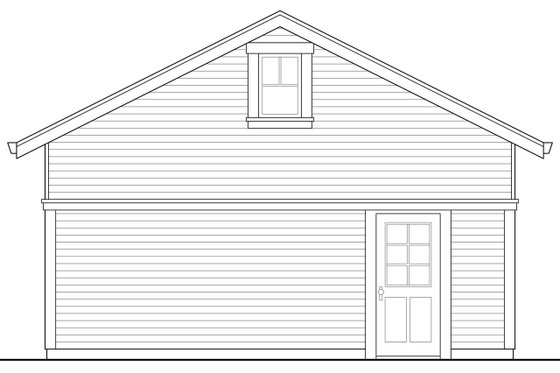 Exterior - Other Elevation 2 for Colonial House Plan #124-958 - 4 bed, 3 bath