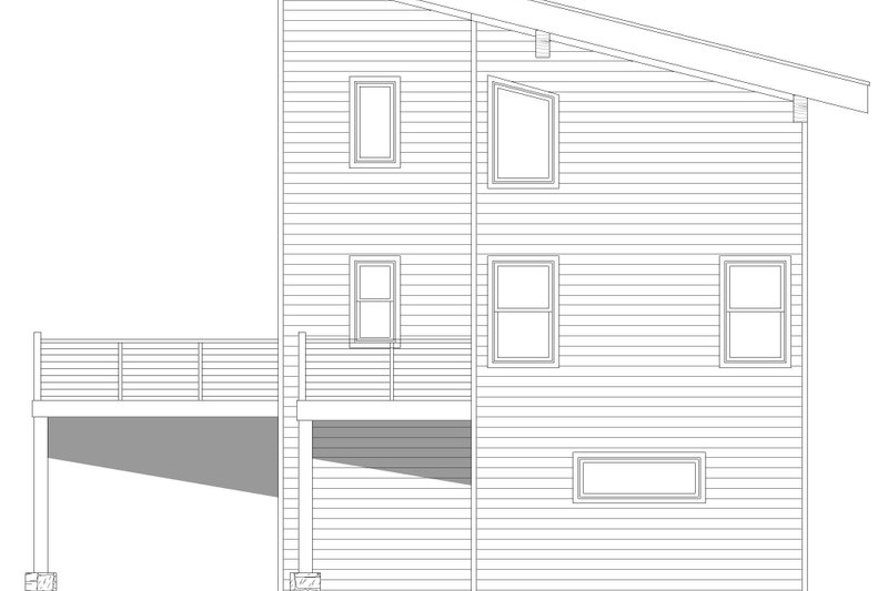 Home Plan - Exterior - Other Elevation 3 for Contemporary House Plan #932-1224 - 3 bed, 3.5 bath