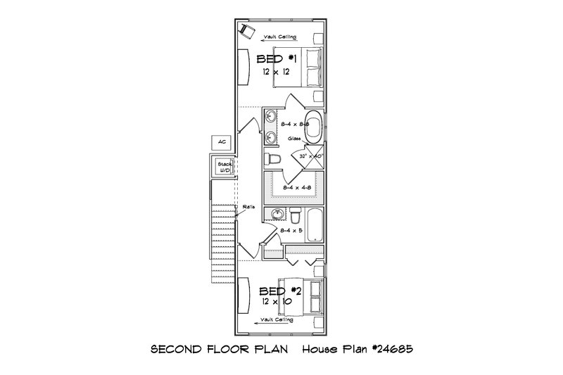 Dream House Plan - Floor Plan - Upper Floor for Modern House Plan #513-2477 - 3 bed, 3 bath