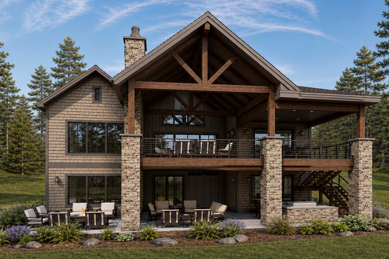 Dream House Plan - Exterior - Front Elevation 4 for Traditional House Plan #1069-33 - 2 bed, 2.5 bath