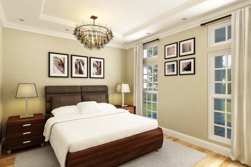 Architectural House Design - Interior - Master Bedroom for Cottage House Plan #45-610 - 2 bed, 2 bath