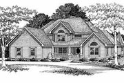 European Style House Plan - 4 Beds 3.5 Baths 3230 Sq/Ft Plan #70-496 