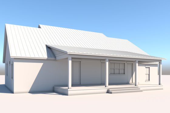 Exterior - Rear Elevation for Farmhouse House Plan #430-322 - 3 bed, 2.5 bath