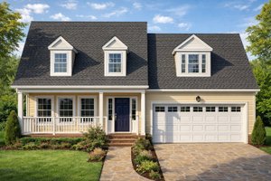Dream House Plan - Traditional Exterior - Front Elevation Plan #1053-41