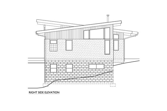 Exterior - Other Elevation 1 for Modern House Plan #890-6 - 2 bed, 2.5 bath