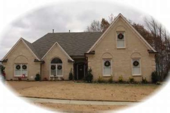 Exterior - Front Elevation for European House Plan #81-1102 - 3 bed, 3 bath