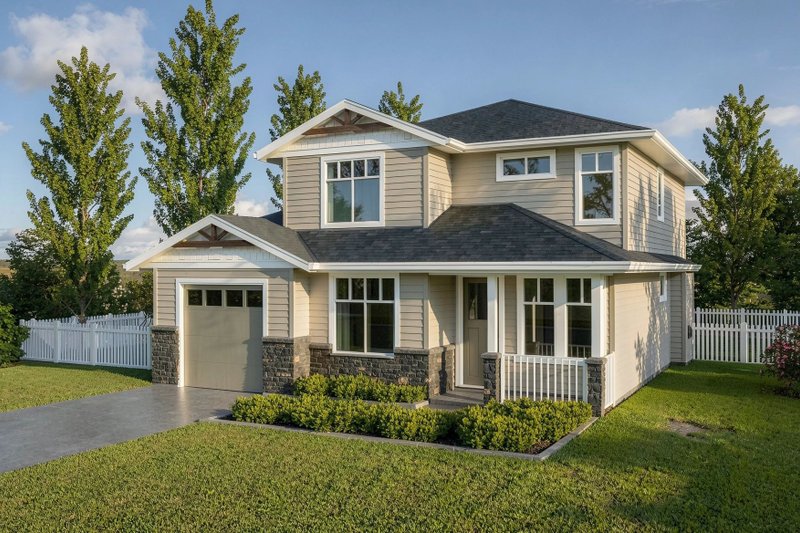 House Design - Exterior - Front Elevation 2 for Craftsman House Plan #1100-5 - 3 bed, 2.5 bath