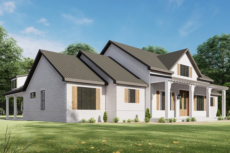 House Plan Design - Exterior - Other Elevation 1 for Farmhouse House Plan #1092-72 - 3 bed, 3.5 bath