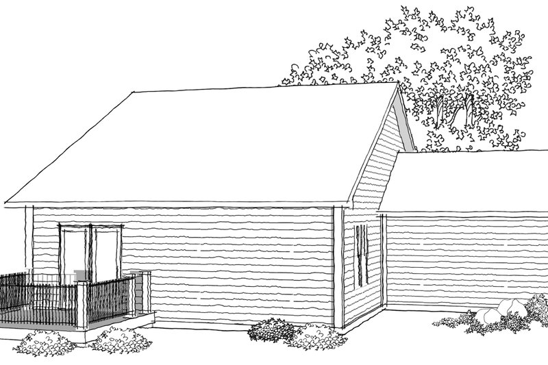 Dream House Plan - Photo 1 for Ranch House Plan #70-1018 - 2 bed, 2 bath
