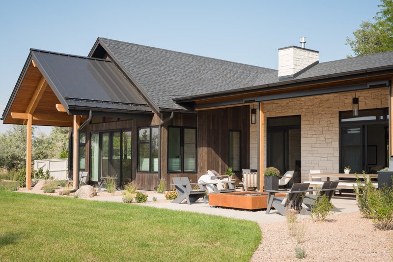 House Blueprint - Exterior - Front Elevation 3 for Contemporary House Plan #1042-25 - 4 bed, 4 bath