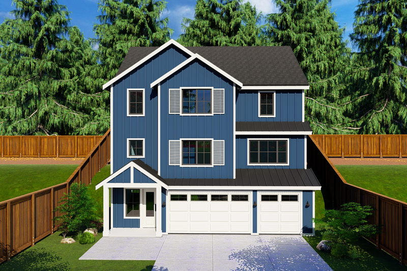 Dream House Plan - Farmhouse Exterior - Front Elevation Plan #569-98