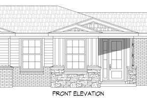 Exterior - Front Elevation 3 for Traditional House Plan #932-306 - 1 bed, 2 bath