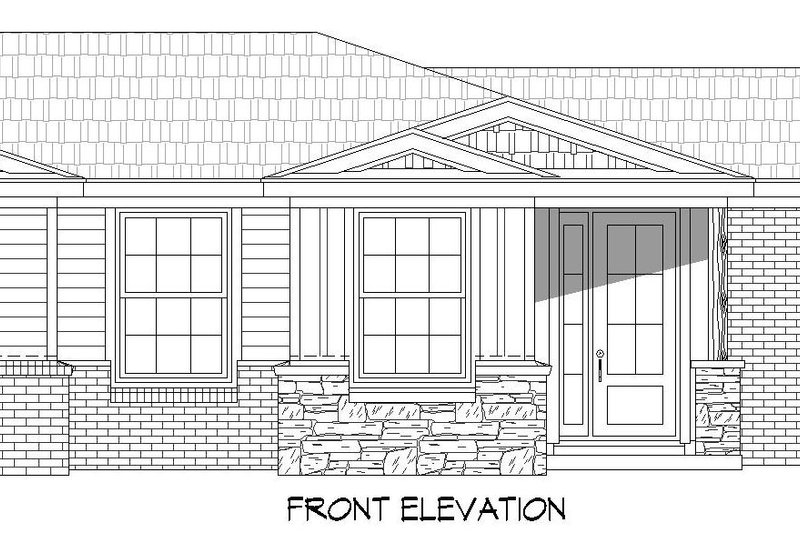 Dream House Plan - Exterior - Front Elevation 3 for Traditional House Plan #932-306 - 1 bed, 2 bath
