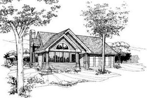 Exterior - Front Elevation Plan #320-132