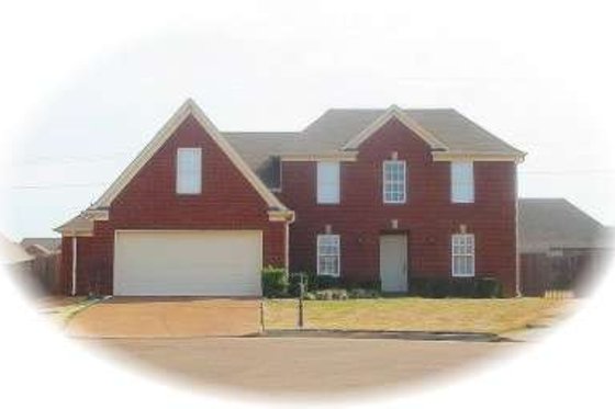 Exterior - Front Elevation for Colonial House Plan #81-1434 - 3 bed, 3 bath