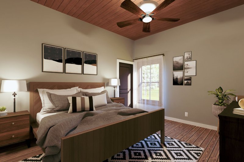 House Design - Interior - Bedroom 1 for Barndominium House Plan #44-296 - 3 bed, 2 bath