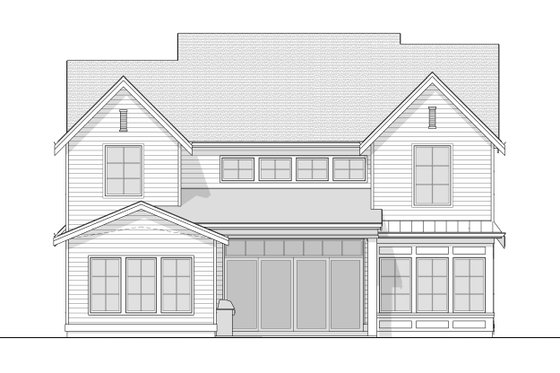 Exterior - Other Elevation 1 for Farmhouse House Plan #1114-21 - 4 bed, 4.5 bath