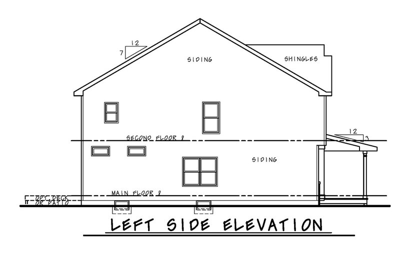 Dream House Plan - Exterior - Other Elevation for Traditional House Plan #20-2529 - 4 bed, 3.5 bath