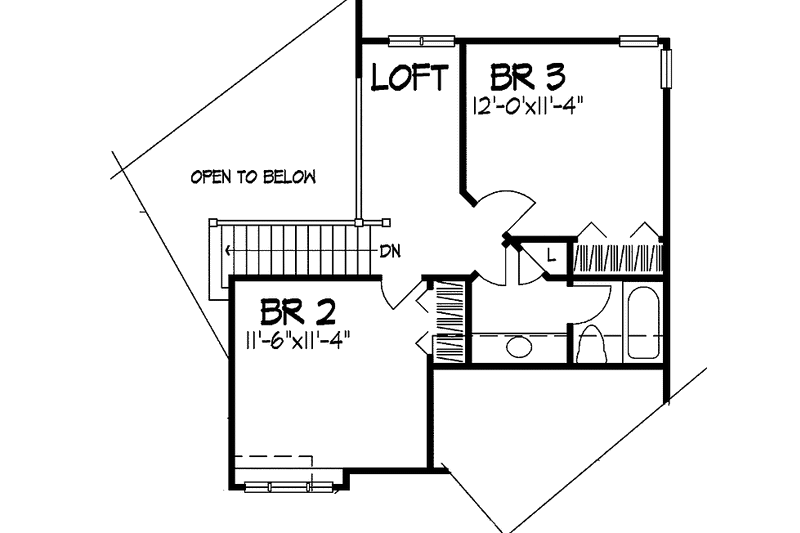Home Plan - Floor Plan - Upper Floor for Traditional House Plan #320-692 - 3 bed, 2.5 bath