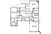 Colonial Style House Plan - 4 Beds 3 Baths 2660 Sq/Ft Plan #417-310 